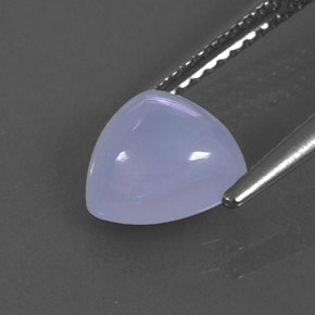 1,69 ctw natürlicher blauer Chalcedon, Transparent, Transparent / Lichtdurchlässig