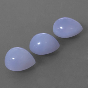11,74 ct natürliche blauer Chalcedon-Edelsteine, Transparent, Transparent / Lichtdurchlässig