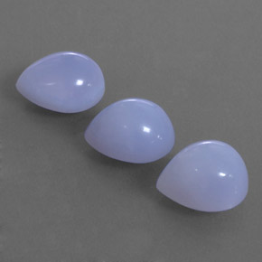 11,74 ct natürliche blauer Chalcedon-Edelsteine, Transparent, Transparent / Lichtdurchlässig