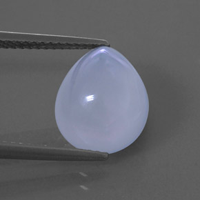 4,94 ctw natürlicher blauer Chalcedon, Transparent, Transparent / Lichtdurchlässig