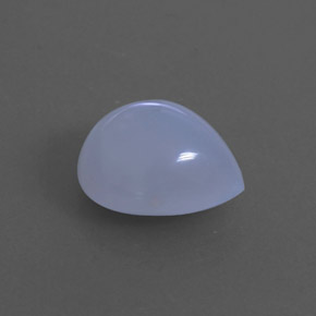 3,45 ctw natürlicher blauer Chalcedon, Transparent, Transparent / Lichtdurchlässig