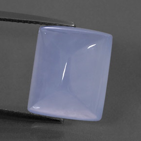 8,83 ctw natürlicher blauer Chalcedon, Transparent, Transparent / Lichtdurchlässig