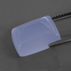 8,83 ctw natürlicher blauer Chalcedon, Transparent, Transparent / Lichtdurchlässig