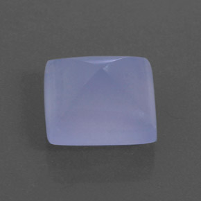 5,68 ctw natürlicher blauer Chalcedon, Transparent, Transparent / Lichtdurchlässig