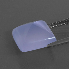 5,68 ctw natürlicher blauer Chalcedon, Transparent, Transparent / Lichtdurchlässig
