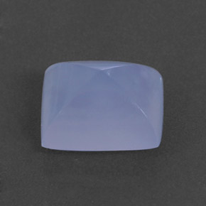 3,20 ctw natürlicher blauer Chalcedon, Transparent, Transparent / Lichtdurchlässig
