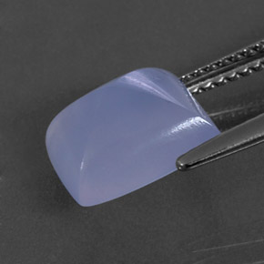 3,20 ctw natürlicher blauer Chalcedon, Transparent, Transparent / Lichtdurchlässig