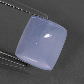 2,93 ctw natürlicher blauer Chalcedon, Transparent, Transparent / Lichtdurchlässig