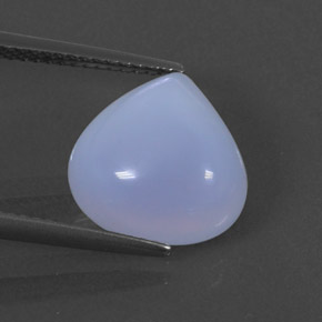 5,61 ctw natürlicher violetter Chalcedon, Transparent, Transparent / Lichtdurchlässig