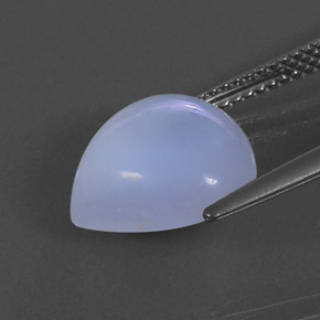 5,61 ctw natürlicher violetter Chalcedon, Transparent, Transparent / Lichtdurchlässig