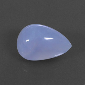 5,49 ctw natürlicher blauer Chalcedon, Transparent, Transparent / Lichtdurchlässig