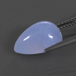 5,49 ctw natürlicher blauer Chalcedon, Transparent, Transparent / Lichtdurchlässig