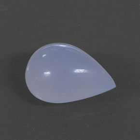 5,59 ctw natürlicher blauer Chalcedon, Transparent, Transparent / Lichtdurchlässig