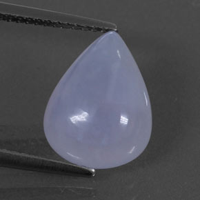4,72 ctw natürlicher blauer Chalcedon, Transparent, Transparent / Lichtdurchlässig