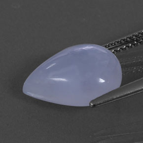 4,72 ctw natürlicher blauer Chalcedon, Transparent, Transparent / Lichtdurchlässig