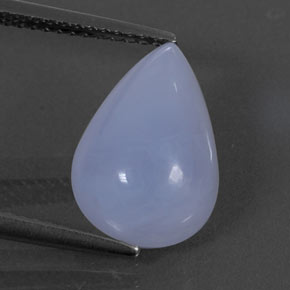 4,73 ctw natürlicher blauer Chalcedon, Transparent, Transparent / Lichtdurchlässig