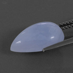4,73 ctw natürlicher blauer Chalcedon, Transparent, Transparent / Lichtdurchlässig