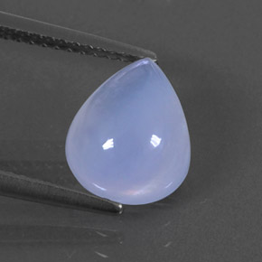 2,58 ctw natürlicher blauer Chalcedon, Transparent, Transparent / Lichtdurchlässig