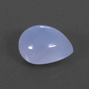 2,58 ctw natürlicher blauer Chalcedon, Transparent, Transparent / Lichtdurchlässig