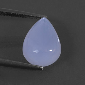 4,53 ctw natürlicher blauer Chalcedon, Transparent, Transparent / Lichtdurchlässig