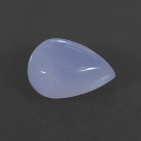 4,53 ctw natürlicher blauer Chalcedon, Transparent, Transparent / Lichtdurchlässig