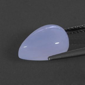 4,53 ctw natürlicher blauer Chalcedon, Transparent, Transparent / Lichtdurchlässig