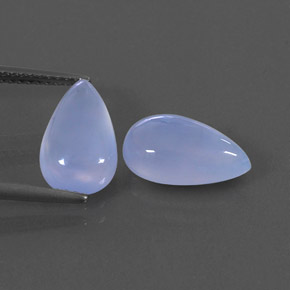  ct natürliche blauer Chalcedon-Edelsteine, Transparent, Transparent / Lichtdurchlässig
