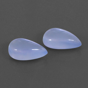 ct natürliche blauer Chalcedon-Edelsteine, Transparent, Transparent / Lichtdurchlässig