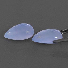 ct natürliche blauer Chalcedon-Edelsteine, Transparent, Transparent / Lichtdurchlässig