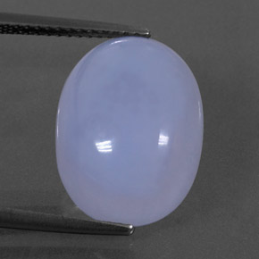10,59 ctw natürlicher blauer Chalcedon, Transparent, Transparent / Lichtdurchlässig