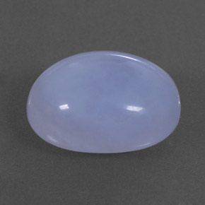 10,59 ctw natürlicher blauer Chalcedon, Transparent, Transparent / Lichtdurchlässig