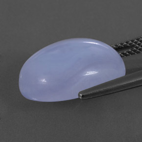10,59 ctw natürlicher blauer Chalcedon, Transparent, Transparent / Lichtdurchlässig