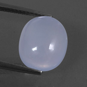 4,62 ctw natürlicher blauer Chalcedon, Transparent, Transparent / Lichtdurchlässig