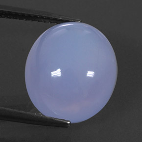 8,91 ctw natürlicher blauer Chalcedon, Transparent, Transparent / Lichtdurchlässig