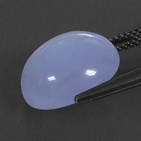 8,91 ctw natürlicher blauer Chalcedon, Transparent, Transparent / Lichtdurchlässig