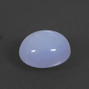 5,86 ctw natürlicher blauer Chalcedon, Oval Schliff, Lichtdurchlässig