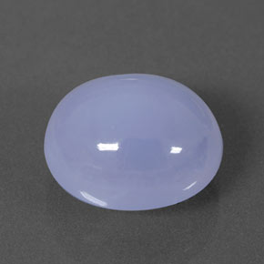 5,59 ctw natürlicher blauer Chalcedon, Transparent, Transparent / Lichtdurchlässig