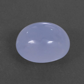 4,57 ctw natürlicher blauer Chalcedon, Transparent, Transparent / Lichtdurchlässig