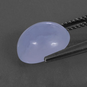 4,57 ctw natürlicher blauer Chalcedon, Transparent, Transparent / Lichtdurchlässig