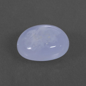 3,52 ctw natürlicher blauer Chalcedon, Transparent, Transparent / Lichtdurchlässig