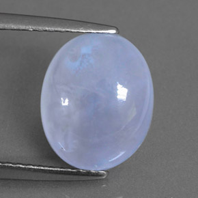 2,82 ctw natürlicher blauer Chalcedon, Transparent, Transparent / Lichtdurchlässig