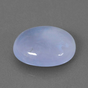 2,82 ctw natürlicher blauer Chalcedon, Transparent, Transparent / Lichtdurchlässig