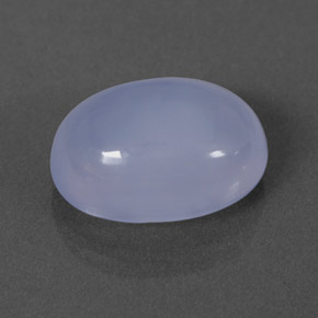 3,03 ctw natürlicher blauer Chalcedon, Transparent, Transparent / Lichtdurchlässig