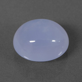 4,04 ctw natürlicher blauer Chalcedon, Transparent, Transparent / Lichtdurchlässig