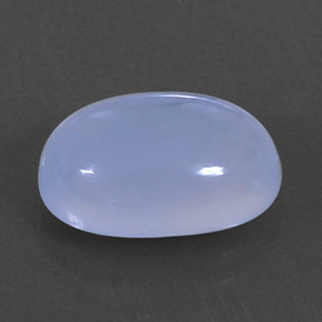3,98 ctw natürlicher blauer Chalcedon, Transparent, Transparent / Lichtdurchlässig