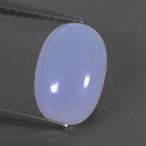 2,87 ctw natürlicher blauer Chalcedon, Transparent, Transparent / Lichtdurchlässig