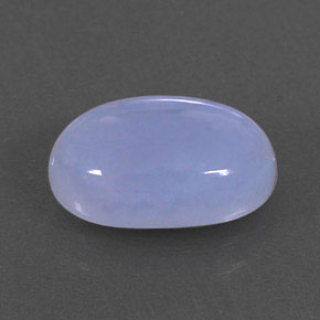 2,87 ctw natürlicher blauer Chalcedon, Transparent, Transparent / Lichtdurchlässig