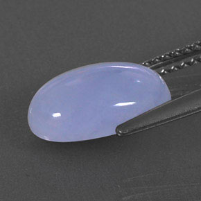 2,87 ctw natürlicher blauer Chalcedon, Transparent, Transparent / Lichtdurchlässig