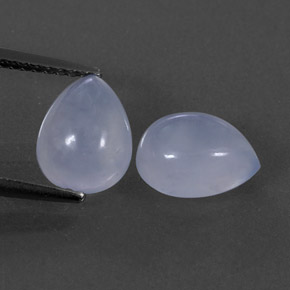  ct natürliche blauer Chalcedon-Edelsteine, Transparent, Transparent / Lichtdurchlässig