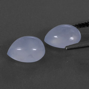  ct natürliche blauer Chalcedon-Edelsteine, Transparent, Transparent / Lichtdurchlässig